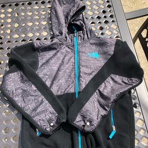 The North Face fleece zip up jacket with hood